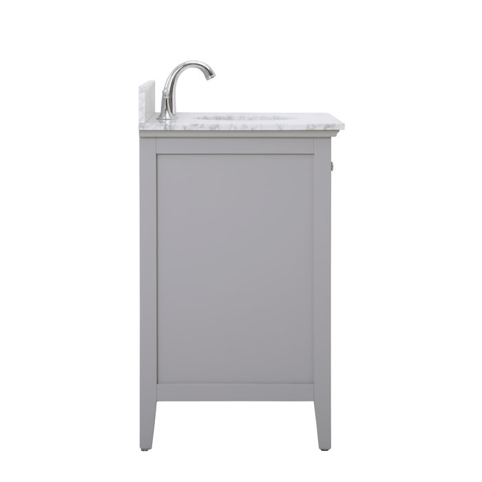 Andover Mills™ Waut 32'' Single Bathroom Vanity with Marble Top